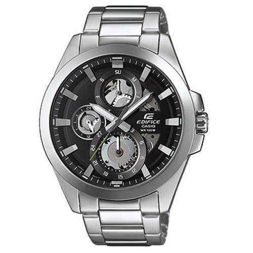 Image of Casio Edifice mat rustfri stål quartz dual time (A-5486) Herre ur, model ESK-300D-1AVUEF